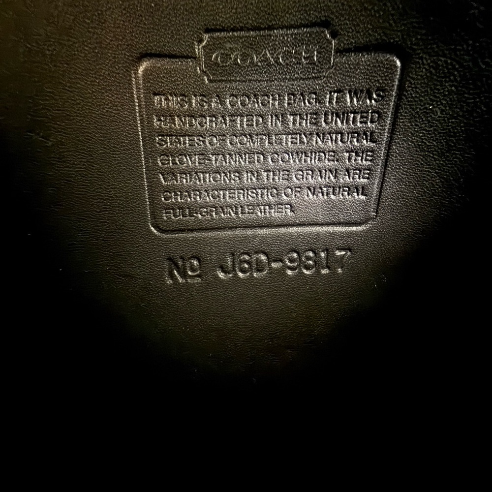 Vintage Coach 9817 Black Leather Camera Crossbody Shoulder Bag - Picture 15 of 16